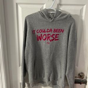 Wali Sweater hoodie “It could have been worse” gray color